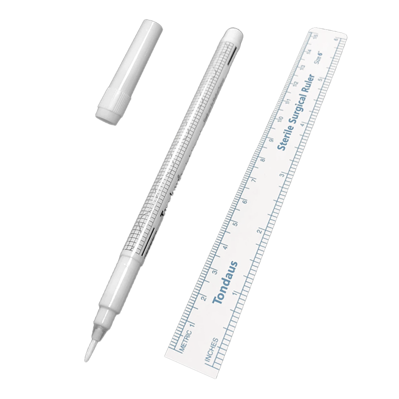 Sterile Brow Mapping White Pen + Ruler – PERFECTION LABORATORY
